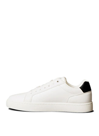 Calvin Klein Beyaz - Siyah Erkek Sneaker CLASSIC CUPSOLE MONO LTH