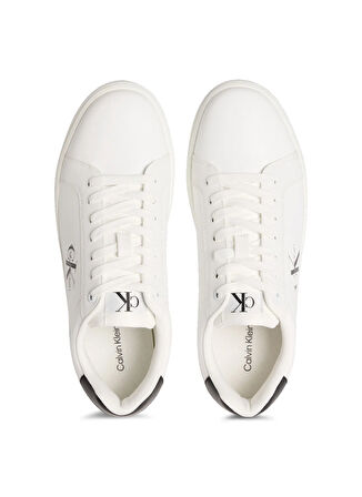 Calvin Klein Beyaz - Siyah Erkek Sneaker CLASSIC CUPSOLE MONO LTH