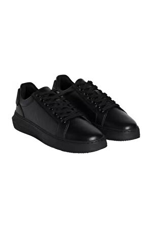 Erkek Kalın Tabanlı Bileksiz Sneaker - Siyah | 44