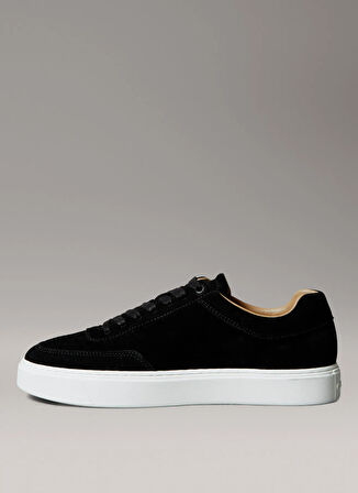 Calvin Klein İnek Derisi Siyah Erkek Günlük Ayakkabı CLEAN CUP LOW LACEUP OXF SU