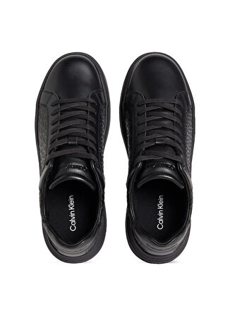 Calvin Klein Siyah Erkek Sneaker CHUNKY LOW TOP LACE UP MONO