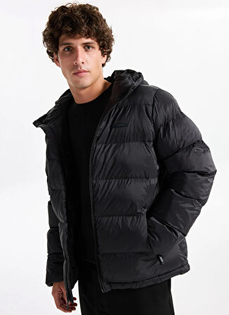 Calvin Klein Jeans Siyah Erkek Mont LV04LC507GUB1 LS MD WT NYLN CHNNLD