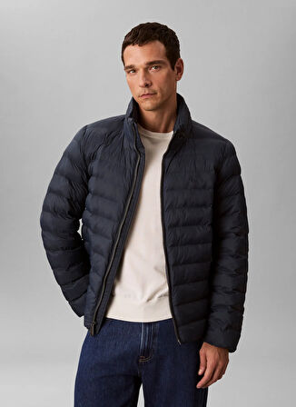 Calvin Klein Jeans Lacivert Erkek Mont LV04RC511GPPK LS NYLON LT WT HOODED