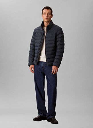 Calvin Klein Jeans Lacivert Erkek Mont LV04RC511GPPK LS NYLON LT WT HOODED