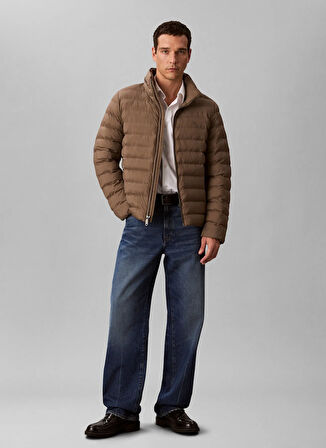 Calvin Klein Jeans Kahve Erkek Mont LV04RC511GPDK LS NYLON LT WT HOODED