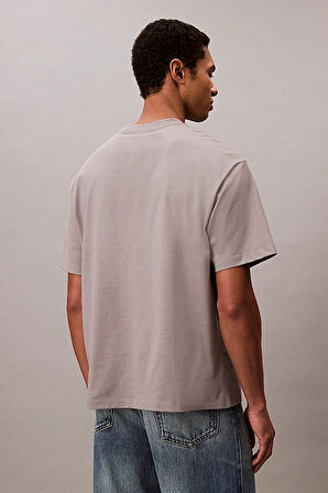 Erkek Relaxed Fit Bauhaus Grafik Baskılı T-Shirt - Gri | M
