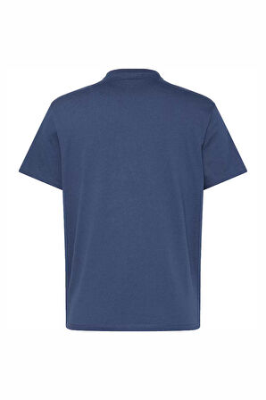 Erkek SS Hero Monologo Kısa Kollu T-Shirt - Mavi | XS