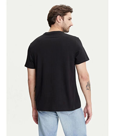Calvin Klein Jeans SS 20s CK DEBOSS MONO GRAPHIC TE Erkek Siyah T-shirt LV04RC824G-UB1