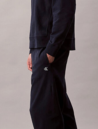 Calvin Klein Jeans PREMIUM TERRY MONOGRAM JOGGER Erkek Mavi Eşofman Altı LV04RC279G-CEF