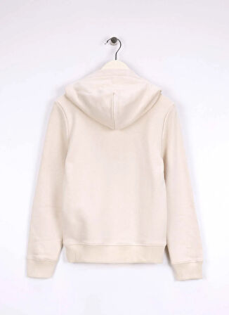 Calvin Klein Baskılı Kız Çocuk Ekru Sweatshırt IU0IU00266PGB