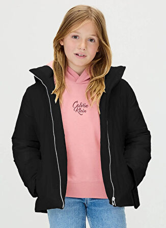 Calvin Klein Siyah Kız Çocuk Şişme Mont IG0IG02976BEH