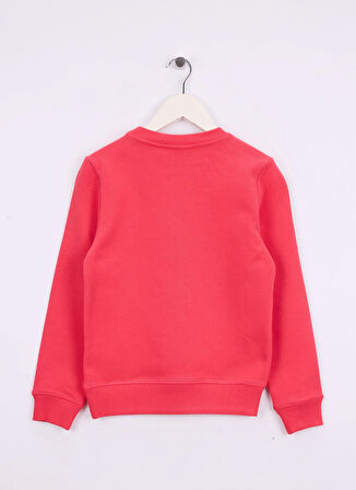 Calvin Klein Baskılı Kız Çocuk Kırmızı Sweatshırt IU0IU00680XCO