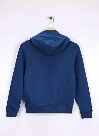 Calvin Klein Baskılı Erkek Çocuk Mavi Sweatshırt IU0IU00266C3I
