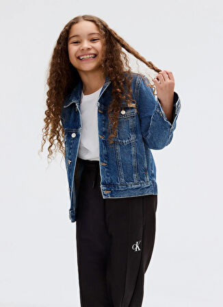 Calvin Klein Bol Paça Siyah Kız Çocuk Eşofman Altı IG0IG02875BEH