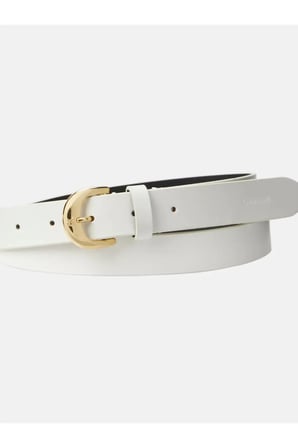 Casual Pin Buckle 25MM Beyaz Kadın Kemer
