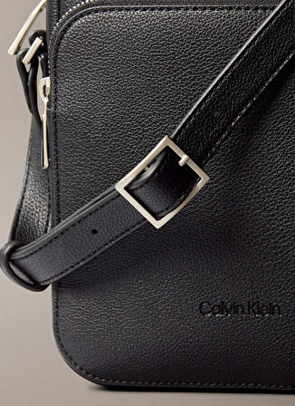 Calvin Klein Siyah Erkek Çapraz Çanta MICRO PEBBLE CROSSBODY S
