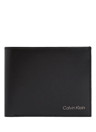 Calvin Klein Siyah Erkek Cüzdan CK SMOOTH BILLFOLD W/ COIN WALLE