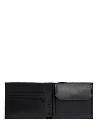 Calvin Klein Siyah Erkek Cüzdan CK SMOOTH BILLFOLD W/ COIN WALLE
