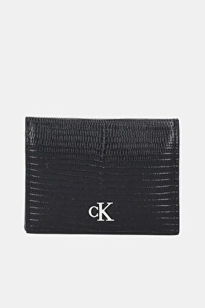 Calvin Klein Lizard Embossed Leat Kadın Siyah Cüzdan LV04F1068G-UB1