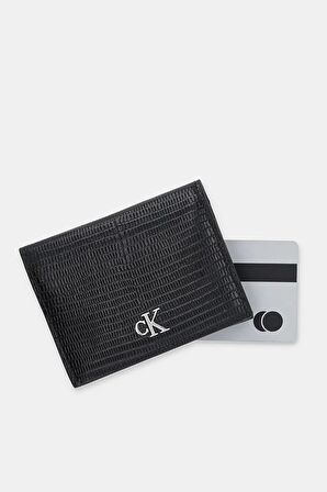 Calvin Klein Lizard Embossed Leat Kadın Siyah Cüzdan LV04F1068G-UB1