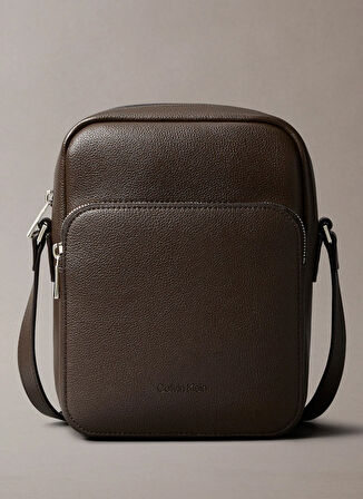 Calvin Klein Kahve Erkek Çapraz Çanta MICRO PEBBLE CROSSBODY S