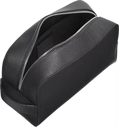 CALVIN KLEIN Erkek Marka Logolu Şık Görünüşlü Deri  Gündelik Kullanıma Uygun Siyah El Çantası LV04D1031G UB1