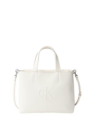 Kadın Sculpted Mini EW Tote EL Çantası -Beyaz | undefined