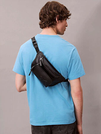 Calvin Klein Jeans SCULPTED IMPRESSION WAISTBAG 38 Erkek Siyah Çanta LV04G3160G-UB1