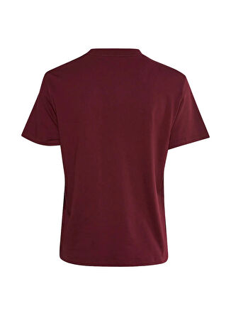 Calvin Klein Jeans Yuvarlak Yaka Baskılı Kırmızı Kadın T-Shirt LV047C864GVLP