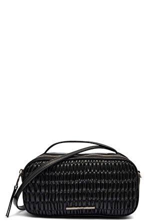 Calvin Klein Jeans RUCHED CROSSBODY CAMERA BAG Kadın Siyah Çanta LV04K3184G-UB1