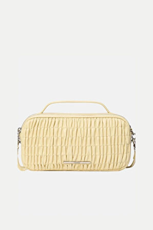 Calvin Klein Jeans RUCHED CROSSBODY CAMERA BAG Kadın Beyaz Çanta LV04K3184G-RM0