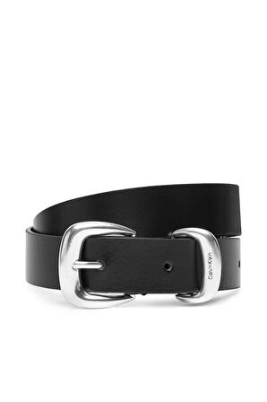 Kadın Metal Tokalı 25 Mm Kemer - Siyah | 80