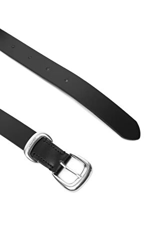 Kadın Metal Tokalı 25 Mm Kemer - Siyah | 95
