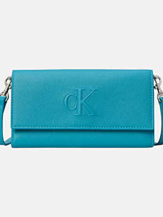 Calvin Klein SCULPTED LONG FOLD STRAP Kadın Yeşil Cüzdan LV04K1006G-XT6