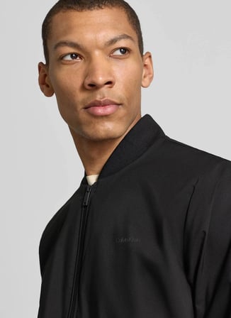 Calvin Klein Siyah Erkek Ceket LV040FM512BAE_LS MATTE BOMBER JACK
