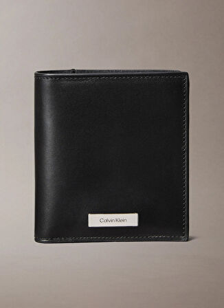 Calvin Klein Siyah Erkek Cüzdan PLAQUE N/S SLIM BILLFOLD