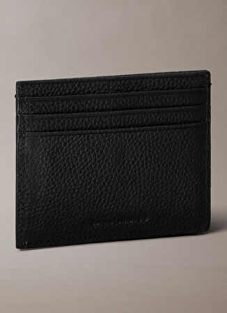 Calvin Klein Siyah Erkek Kartlık FOIL EMBOSS EW CARD CASE