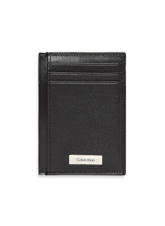 Calvin Klein Siyah Erkek Kartlık PLAQUE NS CARD CASE