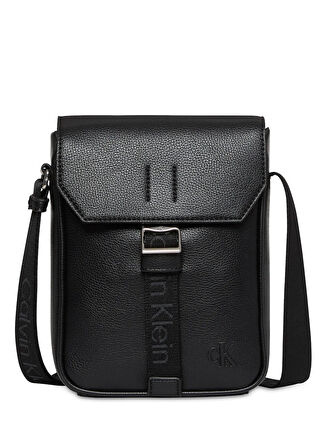 Calvin Klein Siyah Erkek Postacı Çantası CARGO FLAP REPORTER