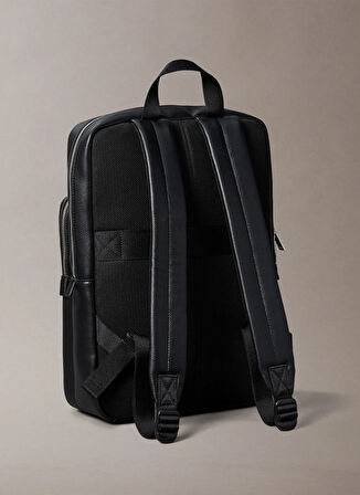 Calvin Klein Siyah Erkek Sırt Çantası RAISED SLIM SQUARE BACKPACK