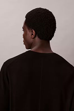 Erkek Regular Fit Merinos Yünü Triko Kazak - Siyah | XL