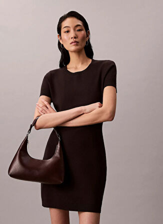 Calvin Klein Koyu Kahve Kadın Omuz Çantası LV04F3298G