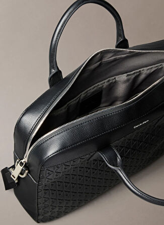 Calvin Klein Siyah Erkek Laptop Çantası EMBLEM EMBOSS COMMUTER