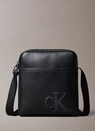 Calvin Klein Siyah Erkek Postacı Çantası BOLD CK REPORTER