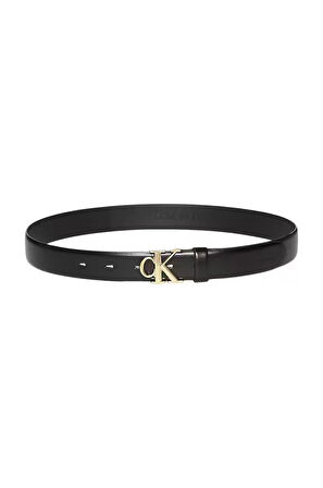 Kadın Buckle 30 Mm Logo Tokalı Kemer - Siyah | 90