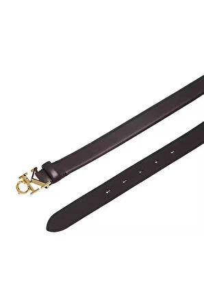 Kadın Buckle 30 Mm Logo Tokalı Kemer - Kahverengi | 80