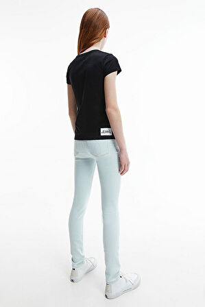 Kız Çocuk Ck İnstitutional Slim T-Shirt - Siyah | 12 Yaş
