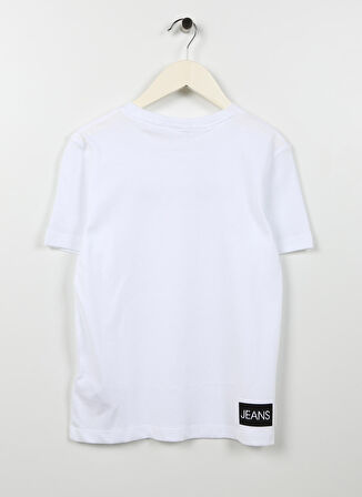 Calvin Klein Beyaz Erkek Çocuk T-Shirt IB0IB00347YAF