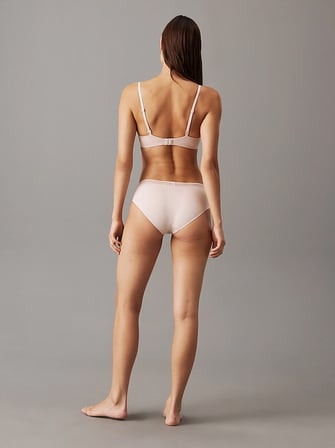 CALVIN KLEIN Kadın Marka Logolu Şık Tasarımlı Günlük Kullanıma Uygun BEJ Sütyen 000QF6017E TRN