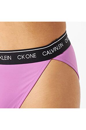 Kadın Calvin Klein CK ONE Logolu Yüksel Bel Brazillian Bikini Altı KW0KW01707